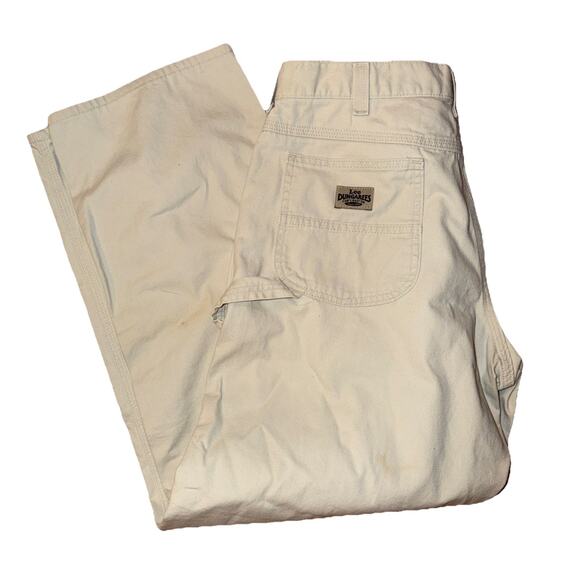 Vintage Lee Dungarees Carpenter Jeans Men’s Size 34x32 Black Baggy Y2K Skater - Picture 1 of 9